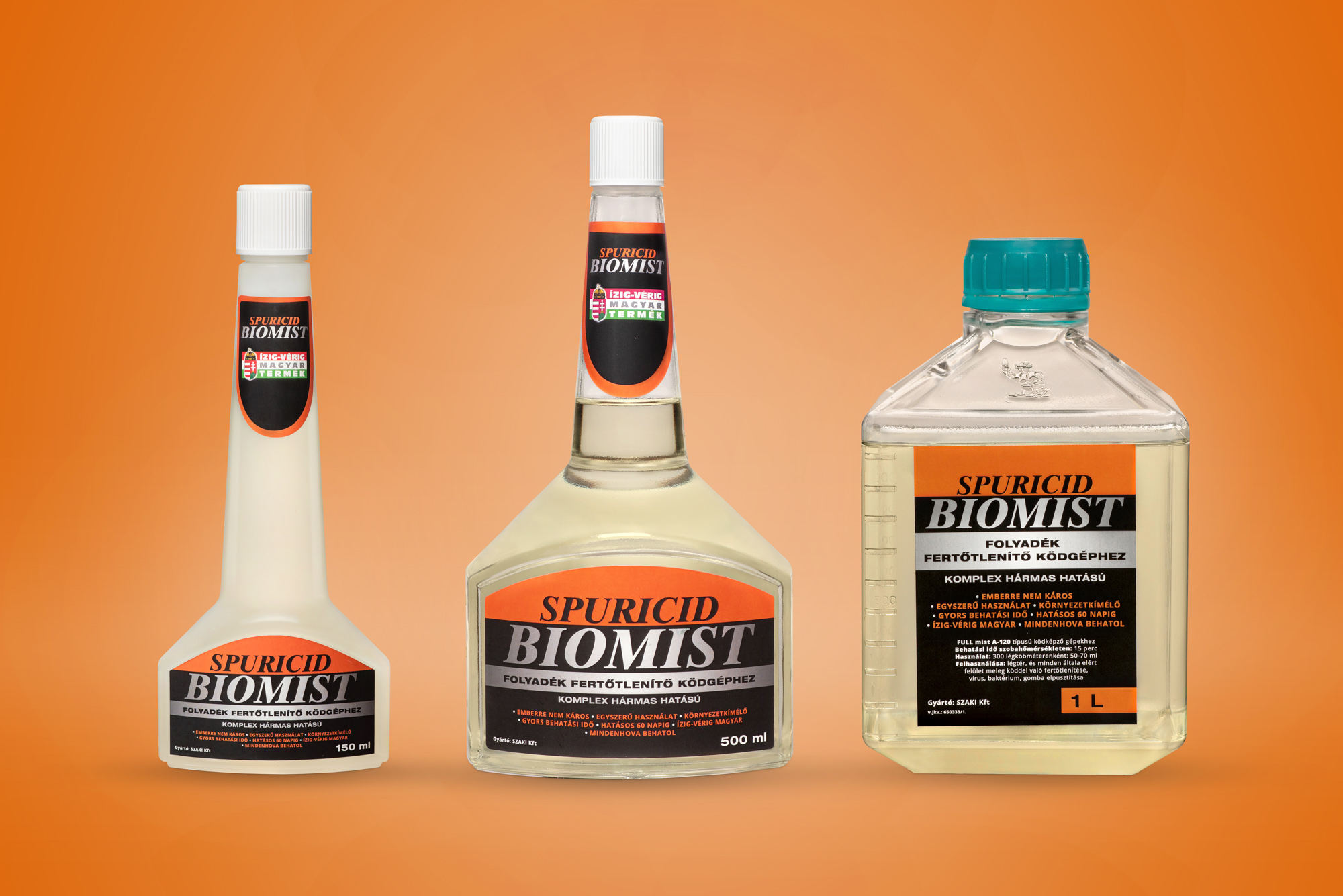 SPURICID BIOMIST Fertőtlenítő melegköd szérum kiszereléseink